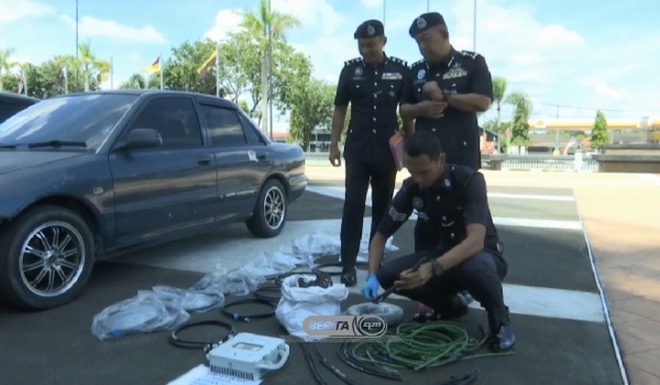 Peralatan yang digunakan dalam kes mencuri kabel pencawang telekomunikasi